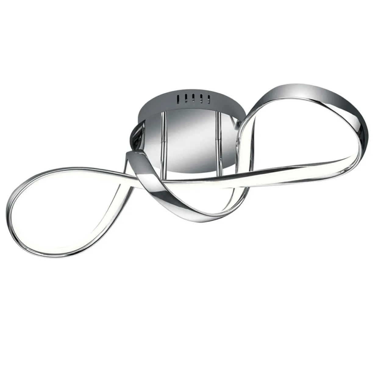 Lampa sufitowa LED srebrna PERUGIA 60 cm