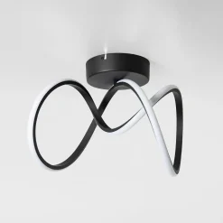 Lampa sufitowa LED wstęga czarna CLINT 41 cm