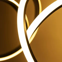 Lampa sufitowa LED wstęga czarna CLINT 41 cm