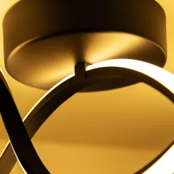 Lampa sufitowa LED wstęga czarna CLINT 41 cm