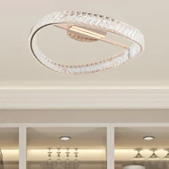 Lampa sufitowa LED złota GANO