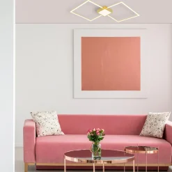 Lampa sufitowa LED złota HEX 72 cm