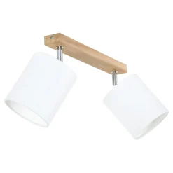 Lampa sufitowa listwa 2-punktowa abażur biały DRINO