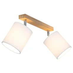 Lampa sufitowa listwa 2-punktowa abażur biały DRINO