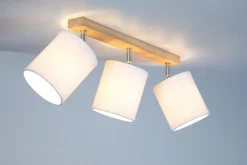 Lampa sufitowa listwa 3-punktowa abażur biały DRINO