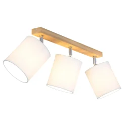 Lampa sufitowa listwa 3-punktowa abażur biały DRINO