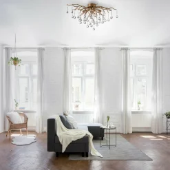 Lampa sufitowa miedziana ICICLE 30x60 cm