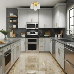 Lampa sufitowa mosiądz PASADENA 3