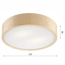 Lampa sufitowa plafon sosna EVELINE 37 cm