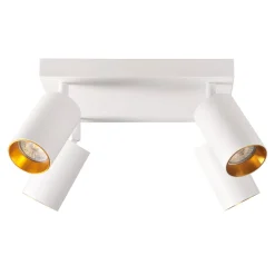 Lampa sufitowa 4-punktowa biało-złota MARIBEL IV