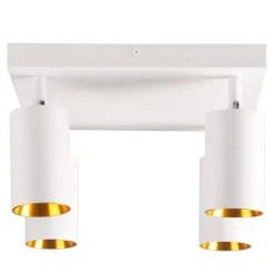 Lampa sufitowa 4-punktowa biało-złota MARIBEL IV