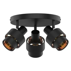 Lampa sufitowa 3-punktowa czarny mat SALERNO