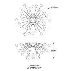 Lampa sufitowa STAR C0539-06A-F4AC