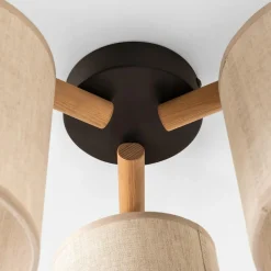 Lampa sufitowa szara DEVA NATURE III