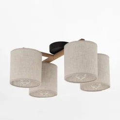 Lampa sufitowa szara DEVA NATURE IV