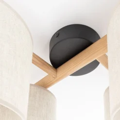 Lampa sufitowa szara DEVA NATURE IV