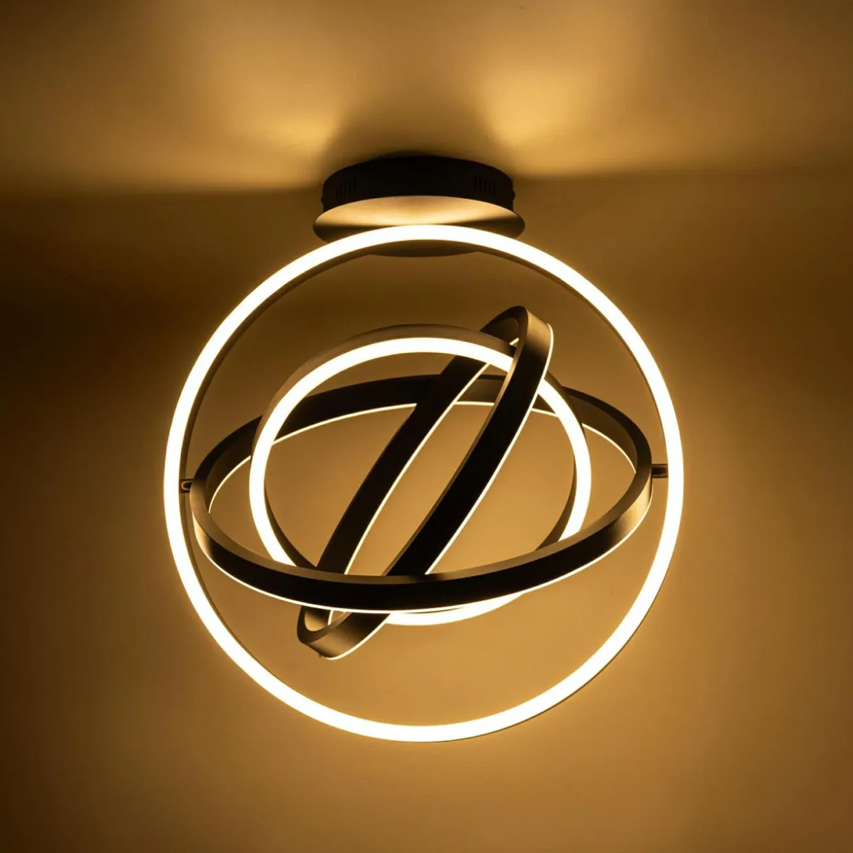 Lampa sufitowa TESS LED czarna