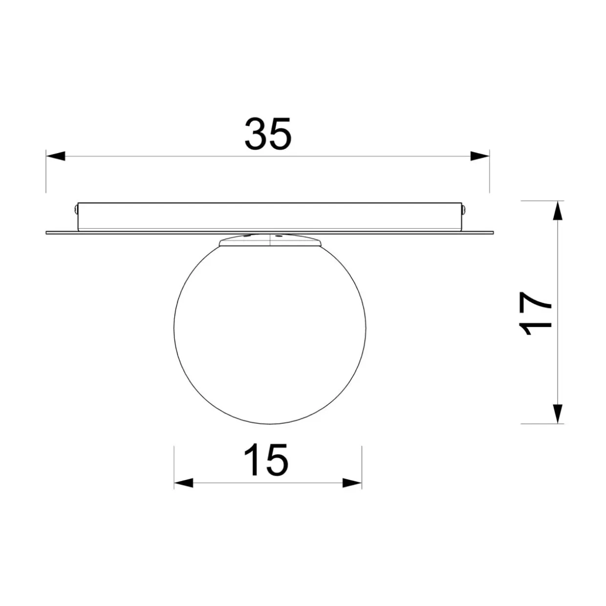 Lampa sufitowa złota FLAT