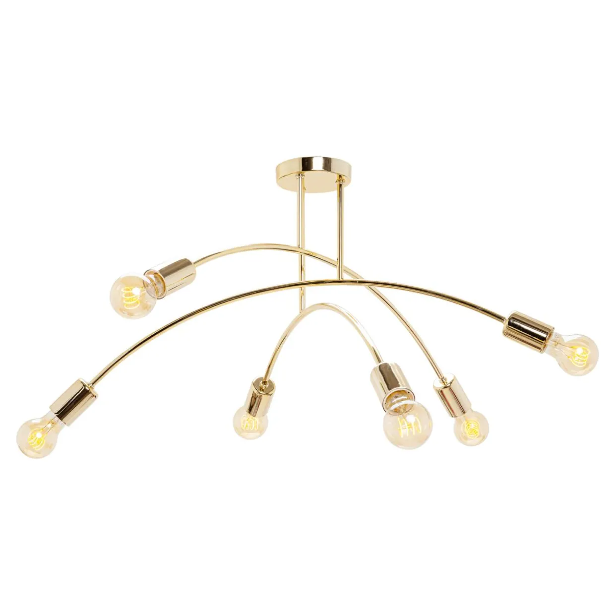 Lampa sufitowa złota KORTE 43 cm