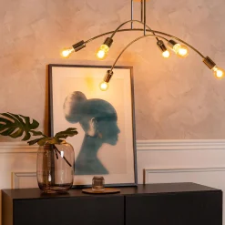 Lampa sufitowa złota KORTE 43 cm