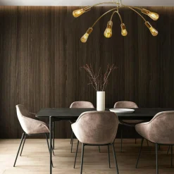 Lampa sufitowa złota KORTE 43 cm