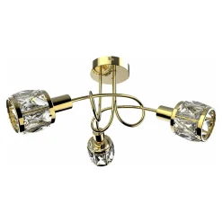 Lampa sufitowa złota NELA 3