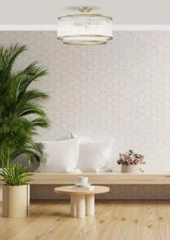 Lampa sufitowa złota SERGIO 50 cm