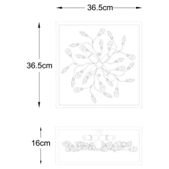 Lampa sufitowa złota SPRING