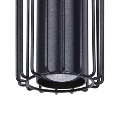 Lampa wisząca 3 klosze listwa czarna FALCON