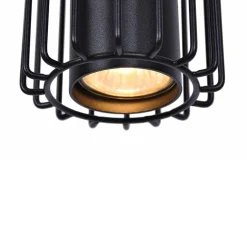 Lampa wisząca 3 klosze listwa czarna FALCON