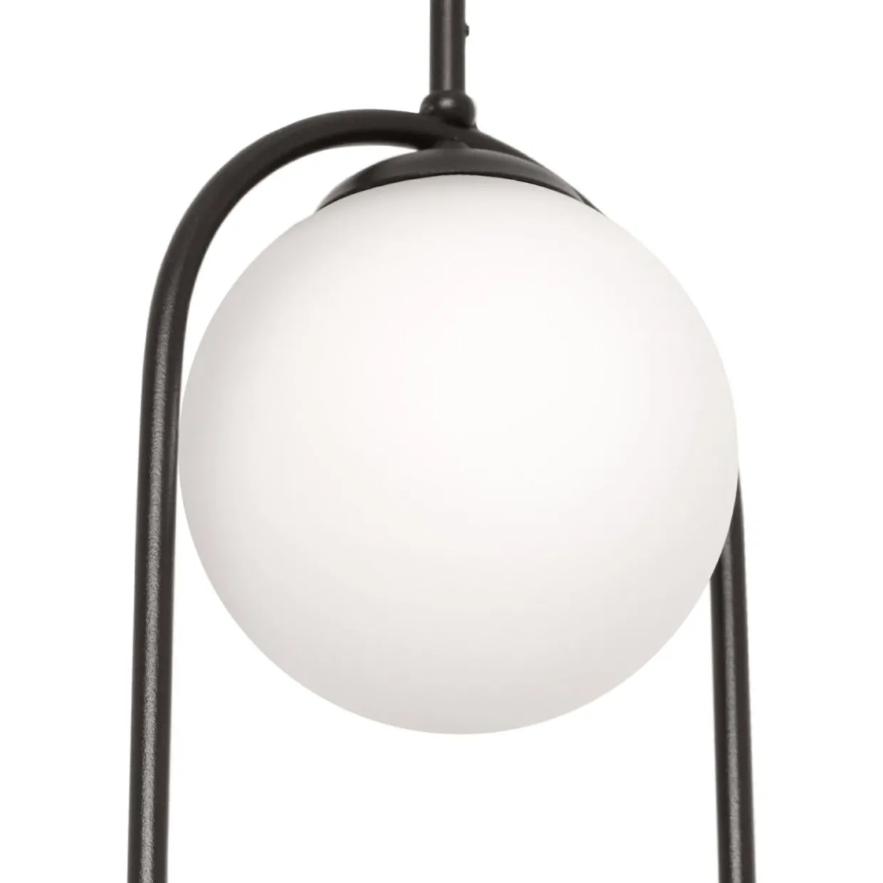 Lampa wisząca 2 kule czarna PARVA