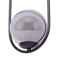 Lampa wisząca 2 kule czarna DAVOS