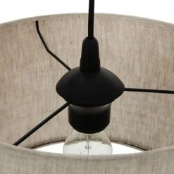 Lampa wisząca abażur len PALON