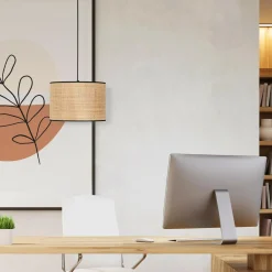 Lampa wisząca abażur rafia plecionka LIBERIA 30 cm