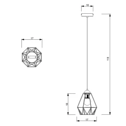 Lampa wisząca BERGEN I 604