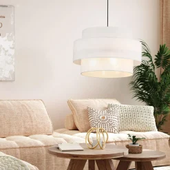 Lampa wisząca biała CALISTO 50 cm