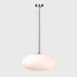 Lampa wisząca biało-złota UFO 40 cm