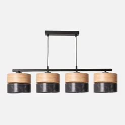 Lampa wisząca boho z abażurem NICOL IV