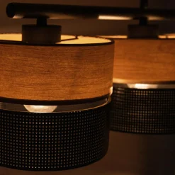 Lampa wisząca boho z abażurem NICOL IV