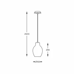 Lampa wisząca BRESSO P19066A-D18