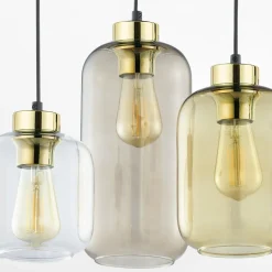 Lampa wisząca brązowa MARCO BROWN 3