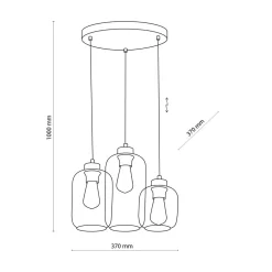 Lampa wisząca brązowa MARCO BROWN 3