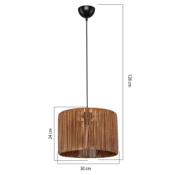 Lampa wisząca brązowa ROYA