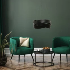 Lampa wisząca czarna TORNADO