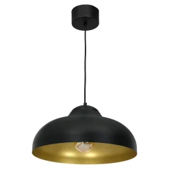 Lampa wisząca czarno-złota BASCA
