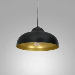 Lampa wisząca czarno-złota BASCA