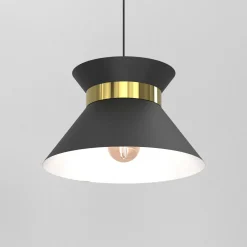 Lampa wisząca czarno-złota NORGE
