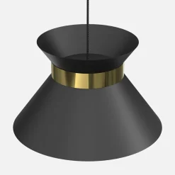 Lampa wisząca czarno-złota NORGE