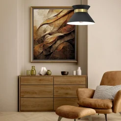 Lampa wisząca czarno-złota NORGE