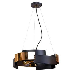 Lampa wisząca czarno-złota TORI